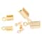 Mixed Gold Folding End Crimps, 168ct. by Bead Landing&#x2122;